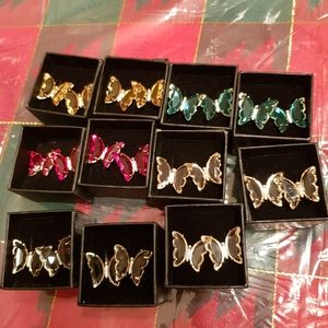Bundle of butterfly earrings 11 sets
